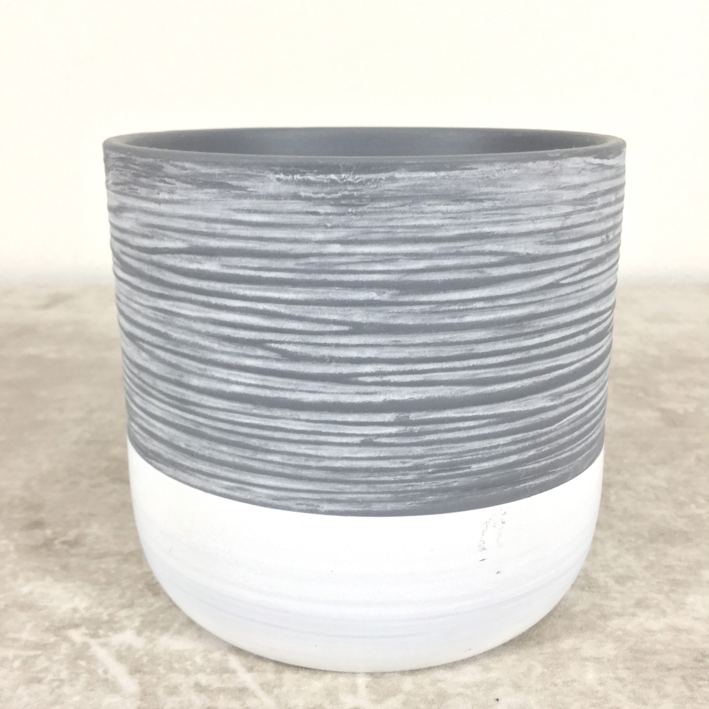 植木鉢（丸型）コンクリート風